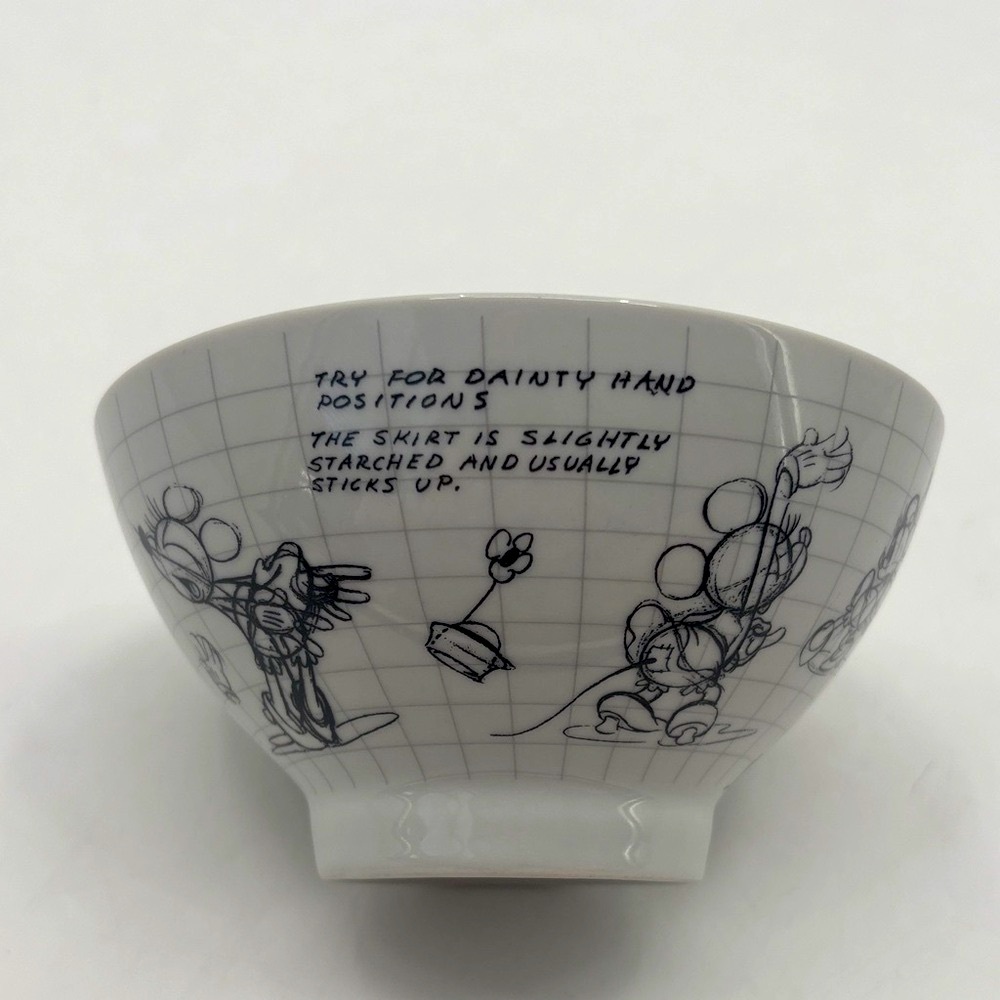 Disney Sketch Book 2010 Minnie Mouse Don Towsley Animation Ceramic Cereal Bowl